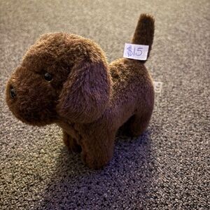 American Girl Plush Chocolate Dog and white and black Cat!!